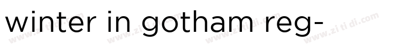 winter in gotham reg字体转换